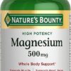 Nature's Bounty Magnesium, Bone and Muscle Health, Whole Body Support, Tablets, 500 Mg, 200 Ct