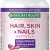 Nature's Hair, Skin & Nails Extra Strength 5,000 mcg Biotin Per Serving x 83 Servings (250 Softgels)