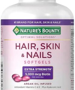 Nature's Hair, Skin & Nails Extra Strength 5,000 mcg Biotin Per Serving x 83 Servings (250 Softgels)