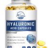 Nature's live Hyaluronic Acid Supplements, 850mg High Bioavailable Dietary Hyaluronic Acid Capsules, Double Strength Skin Hydration, Joint Lubrication, Hair & Nails Support, 60...