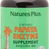 Natures Plus Papaya Enzyme - 6 mg Papain - All Natural Digestive Aid Supplement, Contains Amylase & Protease - 360 Chewable Tablets (360 Servings)