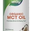 Nature's Way Organic MCT Oil, 16 Fl Oz, Brain and Body Fuel from Coconuts*, C8 Caprylic Acid and C10 Capric Acid, Keto and Paleo Certified, Organic, Non-GMO Project Verified...