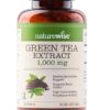 NatureWise Green Tea Extract Capsules 1000 mg - 50% EGCG & 98% Polyphenols - Extra Strength Antioxidants for Heart Health and Energy - Vegan, Gluten Free, Non-GMO - 60...