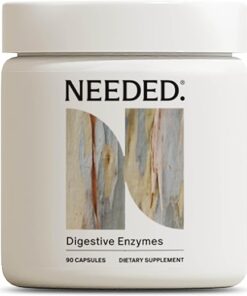 Needed. Digestive Enzymes Support - Daily Essential Enzymes Support for Bloating Relief - 90 Capsules with 14 Clinically Backed Digestive Enzymes