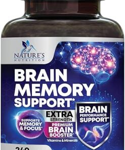 Nootropic Brain Supplements for Memory and Focus - 40 Nootropics & Vitamins to Support Clarity & Concentration, Brain Health Memory Pills with Phosphatidylserine Bacopa...