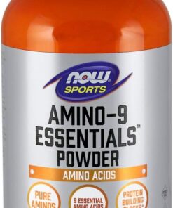 NOW Sports Nutrition, Amino-9 Essentials™ Powder, Enhanced Protein Synthesis, Amino Acids, 330-Grams