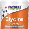 NOW Supplements, Glycine 1,000 mg Free-Form, Neurotransmitter Support*, 100 Veg Capsules