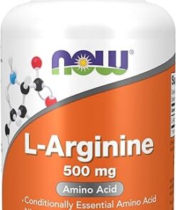 NOW Supplements, L-Arginine 500 mg, Nitric Oxide Precursor*, Amino Acid, 250 Veg Capsules