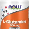 NOW Supplements, L-Glutamine 500 mg, Nitrogen Transporter*, Amino Acid, 120 Veg Capsules