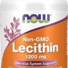 NOW Supplements, Lecithin 1200 mg with naturally occurring Phosphatidyl Choline, 100 Softgels