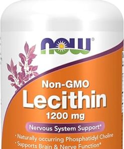 NOW Supplements, Lecithin 1200 mg with naturally occurring Phosphatidyl Choline, 100 Softgels