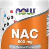 NOW Supplements, NAC (N-Acetyl Cysteine) 600 mg with Selenium, 100 Veg Capsules