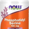 NOW Supplements, Phosphatidyl Serine 100 mg with Phospholipid compound derived from Soy Lecithin, 120 Veg Capsules