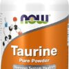 NOW Supplements, Taurine Pure Powder, Nervous System Health*, Amino Acid, 8-Ounce