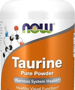 NOW Supplements, Taurine Pure Powder, Nervous System Health*, Amino Acid, 8-Ounce