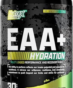 Nutrex Research EAA Hydration | EAAs + BCAAs Powder | Muscle Recovery, Strength, Muscle Building, Endurance | 8G Essential Amino Acids + Electrolytes | Maui Twist Flavor 30 Serving