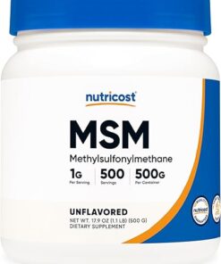 Nutricost Pure MSM Powder 500 Grams (Methylsulfonylmethane)