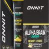 ONNIT Alpha Brain Instant - Pineapple Punch Flavor - Nootropic Brain Booster Memory Supplement - Brain Support for Focus, Energy & Clarity - Alpha GPC Choline, Cats Claw,...