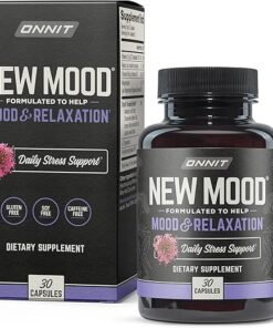 Onnit New Mood - Stress Relief, Sleep and Mood Support Supplement, 30 Count