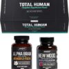 ONNIT Total Human + Alpha Brain 90ct + New Mood 60ct Stack