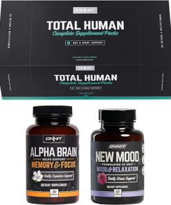 ONNIT Total Human + Alpha Brain 90ct + New Mood 60ct Stack