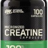 Optimum Nutrition Micronized Creatine Monohydrate Capsules, Keto Friendly, 2500mg, 100 Capsules