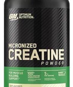 Optimum Nutrition Micronized Creatine Monohydrate Powder, Unflavored, Keto Friendly, 60 Servings (Packaging May Vary)