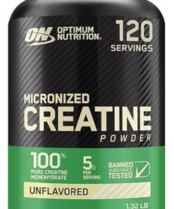 Optimum Nutrition Micronized Creatine Monohydrate Powder, Unflavored, Keto Friendly, 120 Servings (Packaging May Vary)