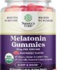 Organic Melatonin Gummies 10mg per Serving - Fast Acting Tasty Sleep Gummies for Adults Extra Strength Melatonin 10mg for Adults Enhanced Sleep Quality & Duration - Non GMO...