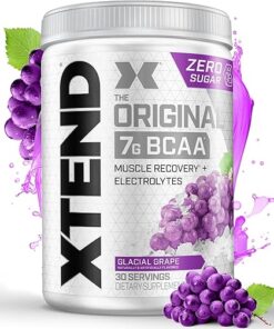 Original BCAA Powder Glacial Grape, Sugar Free Post Workout Muscle Recovery Drink with Amino Acids for Men & Women