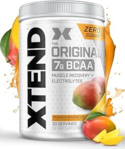 Original BCAA Powder Mango Madness, Sugar Free Post Workout Muscle Recovery Drink with Amino Acids for Men & Women, 14.8 Oz