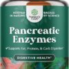 Pancreatin Digestive Enzymes for Digestive Health - Pancreatic Enzymes for Humans with Fat Carb and Protein Digestive Enzymes for Women and Men - Protease Amylase & Lipase...