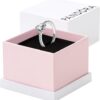 Pandora Elevated Heart Ring - Promise Ring for Women - Layering or Stackable Ring - Sterling Silver with Clear Cubic Zirconia - With Gift Box