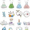 Patelai 20 Pcs Science Enamel Pins for Badge Science Pins Bulk Cute Kawaii Pins Cartoon Scientist Science Pins Lapel Laboratory Brooch Pin for Lab Week Gifts Backpacks Kids...