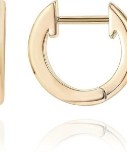 PAVOI 14K Gold Plated, Gold Vermeil, S925 Sterling Silver Cuff Earrings Huggie Stud | Small Hoop Earrings for Women