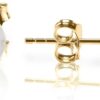 PAVOI Sterling Silver, 14K Gold Plated, AAA+ Quality Handpicked Freshwater Cultured Stud Pearl Earrings