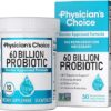 Physician's Choice Probiotics 60 Billion CFU - 10 Strains + Organic Prebiotics - Immune, Digestive & Gut Health - Supports Occasional Constipation, Diarrhea, Gas & Bloating -...