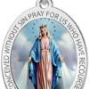 Picturesongold.com Miraculous Medal Necklace Catholic Virgin Mary Pendant Oval Pendants for Women & Men Crafted in 10K/14K Yellow or White Gold & Sterling Silver Christian Gifts...