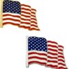 PinMart's 2 Pack Made in the USA American Flag Enamel Lapel Pins