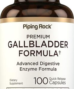 Piping Rock Gallbladder Formula | 100 Capsules | Advanced Digestive Enzyme Complete Formula for Men & Women | Non-GMO & Gluten Free Supplement