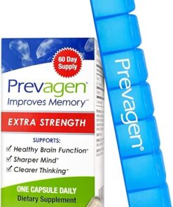 Prevagen Improves Memory - Extra Strength 20mg, 60 Capsules, with Apoaequorin & Vitamin D & Prevagen 7-Day Pill Minder | Brain Supplement for Better Brain Health, Supports...