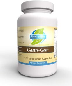 Priority One Vitamins Gastri Gest 120 Vegetarian Capsules - powerful combination of plant enzymes That help maintain healthy digestion and intestinal enzyme activity.*