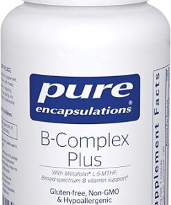 Pure Encapsulations B-Complex Plus - B Vitamins Supplement to Support Neurological Health, Cardiovascular Health, Energy Levels & Nervous System Support* - with Vitamin B12 &...