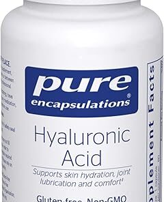 Pure Encapsulations Hyaluronic Acid - for Skin Hydration, Joint Lubrication & Joint Health* - Effective Absorption - Gluten Free - Vegan & Non-GMO - 60 Capsules