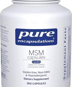 Pure Encapsulations MSM Capsules | Sulfur Supplement to Support Joints, Immune System, Connective Tissue, and Respiratory Health* | 360 Capsules