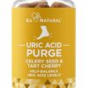 Purge! Uric Acid Flush – Eat & Drink What You Want – Detox and Cleanse with Celery Seed Extract, Tart Cherry & Chanca Piedra for Effective Joint Support & Active Mobility – 60...