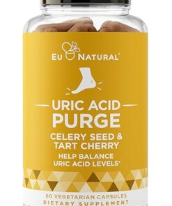 Purge! Uric Acid Flush – Eat & Drink What You Want – Detox and Cleanse with Celery Seed Extract, Tart Cherry & Chanca Piedra for Effective Joint Support & Active Mobility – 60...