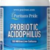 Puritan's Pride Probiotic Supplement, Acidophilus, Capsule, 250 Count(Pack of 1)