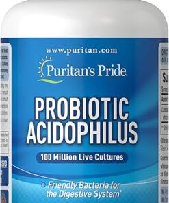 Puritan's Pride Probiotic Supplement, Acidophilus, Capsule, 250 Count(Pack of 1)