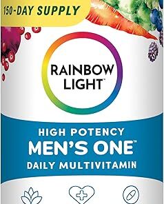 Rainbow Light Multivitamin for Men, Vitamin C, D & Zinc, Probiotics, Men's One Multivitamin Provides High Potency Immune Support, Non-GMO, Vegetarian, 150 Tablets